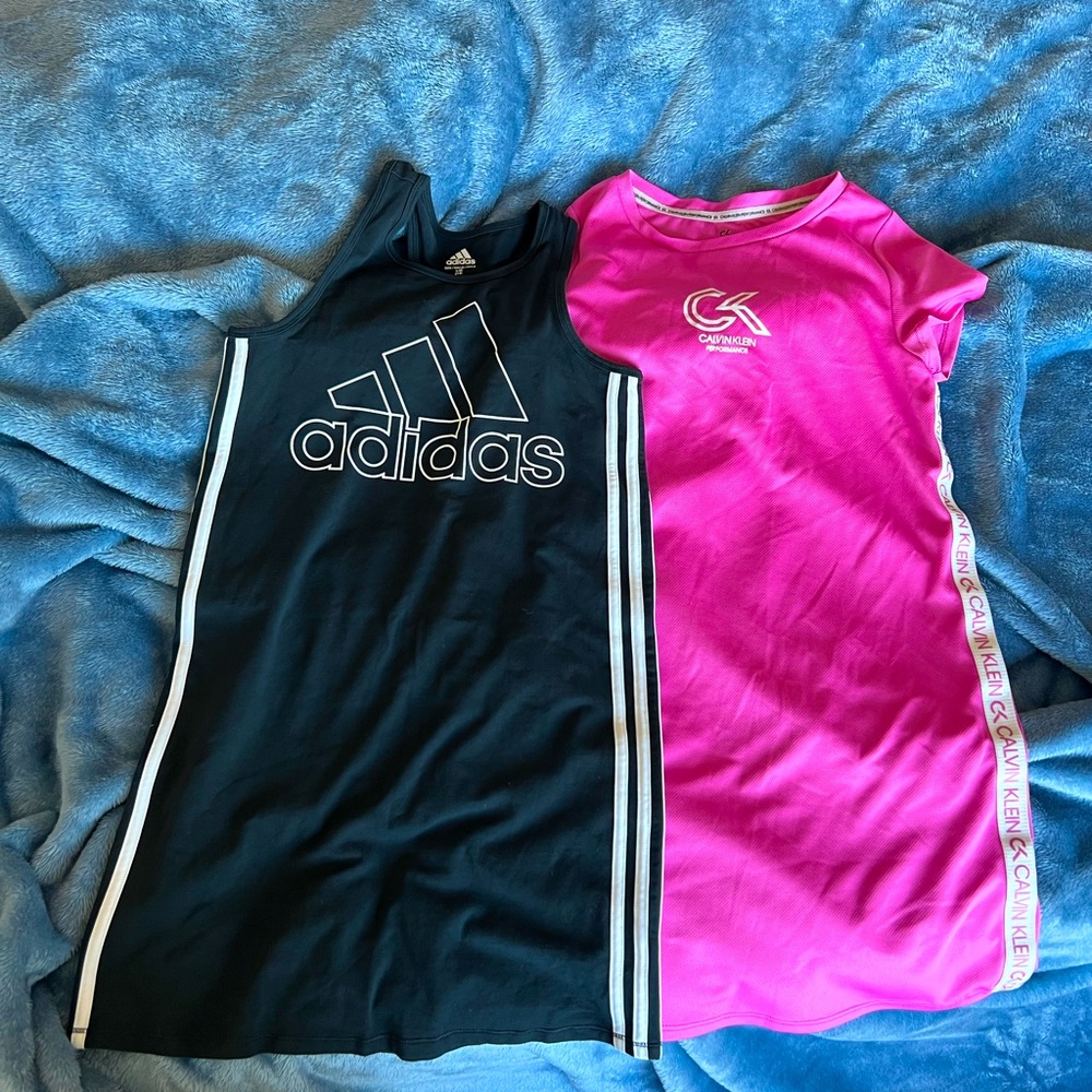 Adidas and CK Athletic Dresses size 14 girls
